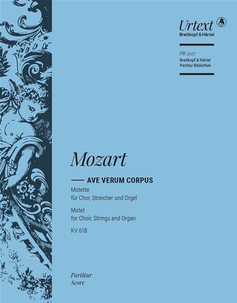 Wolfgang Amadeus Mozart: Ave verum Corpus KV 618, Noten