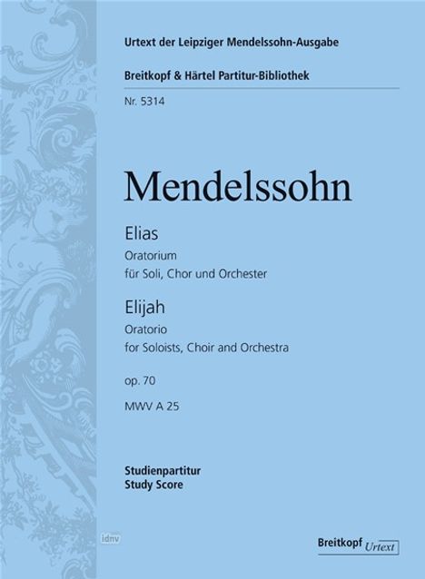 Mendelssohn Bartholdy, F: Elias op. 70, Buch