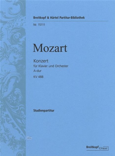 Wolfgang Amadeus Mozart: Konzert für Klavier C-Dur KV 467, Studienpartitur, Noten