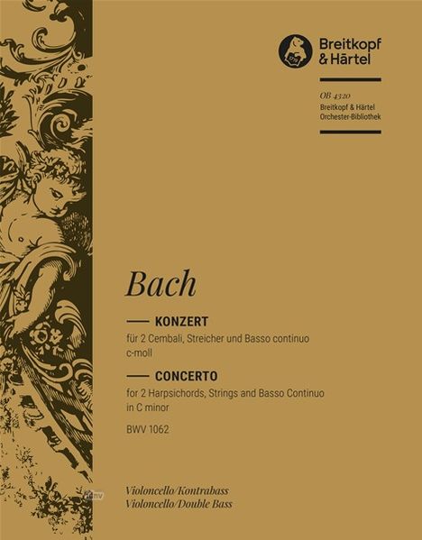 Johann Sebastian Bach: Bach,J.S.           :Cembal. ...1062 /E /Vc/KB /BR, Noten