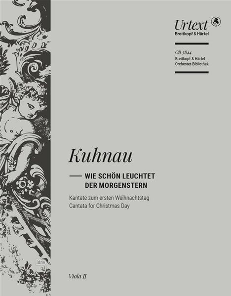 Johann Kuhnau: Wie schön leuchtet der Morgenstern, Noten