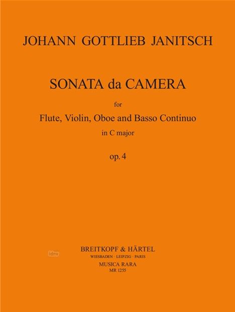 Johann Gottlieb Janitsch: Sonata da Camera in C op. 4, Noten