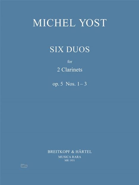 Michel Yost: Sechs Duos op. 5, Nr. 1-3, Noten