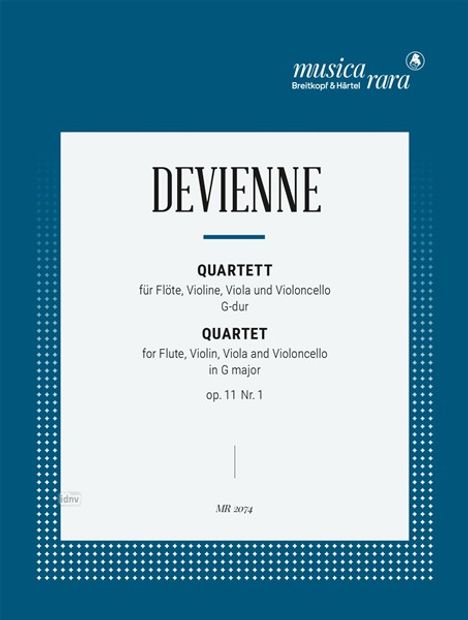 Francois Devienne: Quartett G-dur op. 11/1, Noten