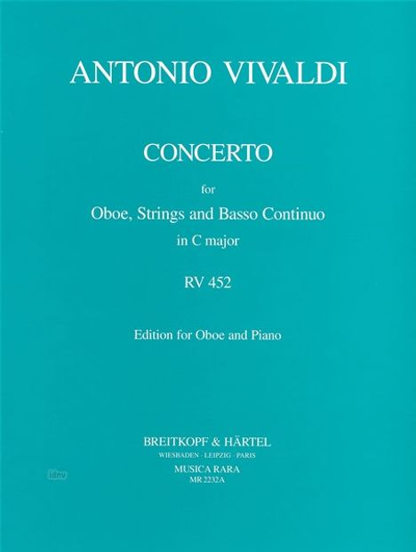 Antonio Vivaldi: Concerto in C RV 452, Noten