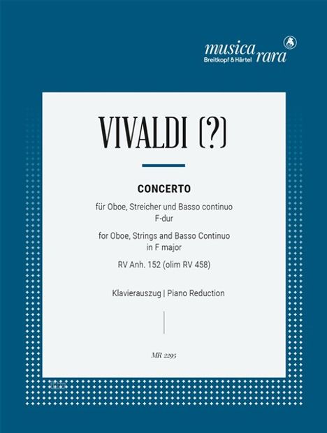 Antonio Vivaldi: Concerto C-Dur RV 458, Noten