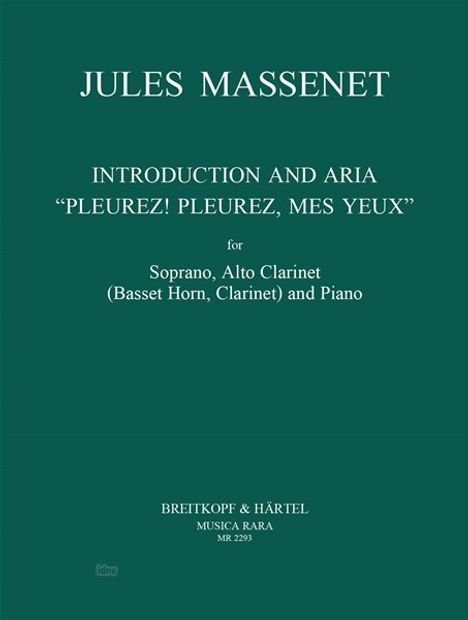 Jules Massenet: Massenet,J.         :Indt /KA /ssolo,klar(BAHN /GH, Noten