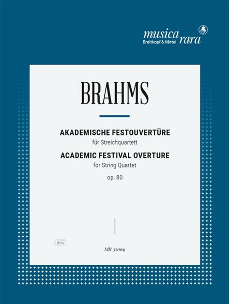Johannes Brahms: Akademische Festouvertüre c-Moll op. 80, Noten