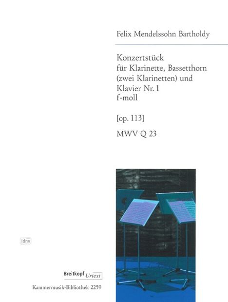 Felix Mendelssohn Bartholdy: Konzertstück Nr. 1 f-Moll op., Noten