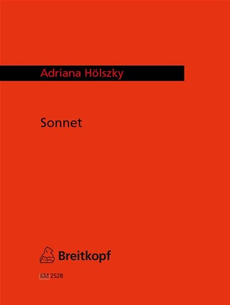 Adriana Hölszky: Sonnet W 23, Noten