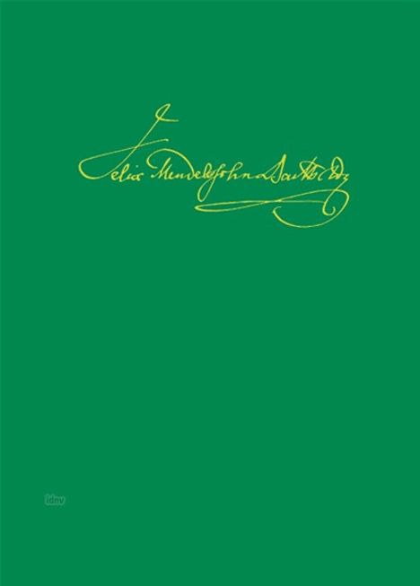 Felix Mendelssohn Bartholdy: Symphonie Nr. 3 a-Moll op. 56, Noten