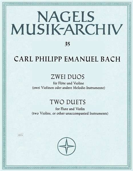 Carl Philipp Emanuel Bach: Bach, Carl Philipp E:Zwei Duos aus /FL1/Klar1/, Noten