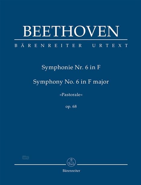 Ludwig van Beethoven: Sinfonie Nr.6 F-Dur op.68 (Pastorale), Studienpartitur, Noten