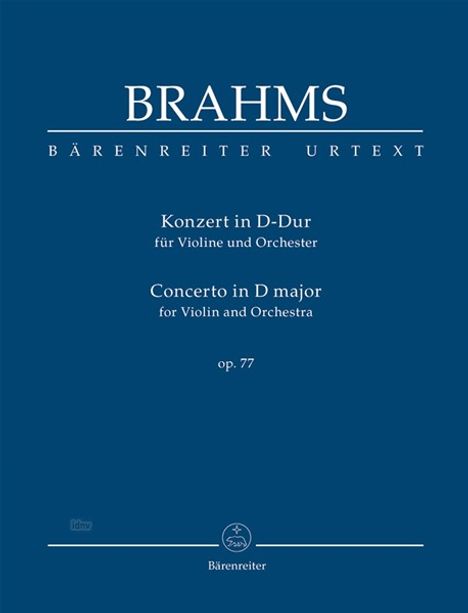 Johannes Brahms: Konzert für Violine und Orches, Noten