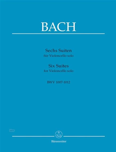 Sechs Suiten für Violoncello solo BWV 1007-1012, Noten