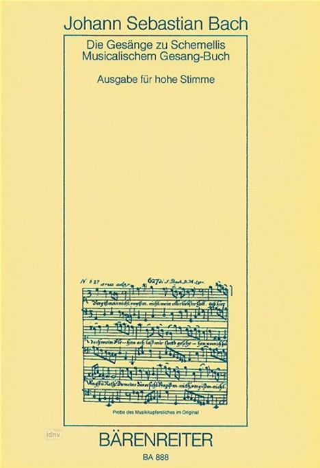 Schemellis Gesangbuch BWV 439-507, hohe Stimme, Noten