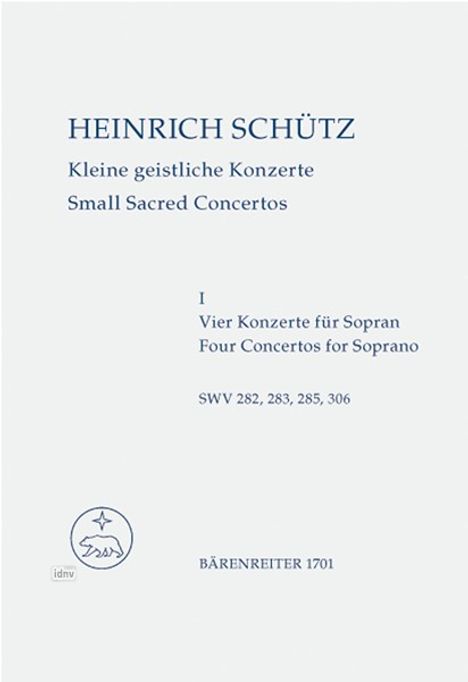 Heinrich Schütz: Kleine geistliche Konzerte, Heft 1, Noten