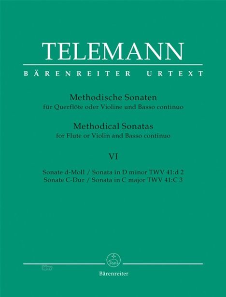 Georg Philipp Telemann: 12 Methodische Sonaten für Flö, Noten