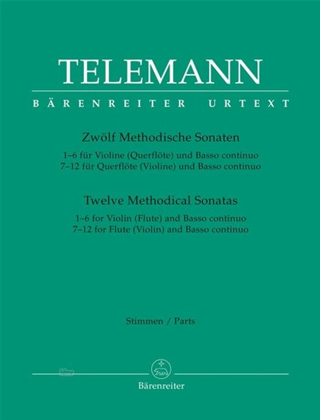 Georg Philipp Telemann: Zwölf Methodische Sonaten, Noten