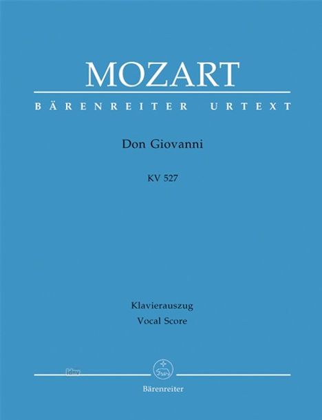 Don Giovanni KV 527, Text Deutsch-Italienisch, Klavierauszug, Noten