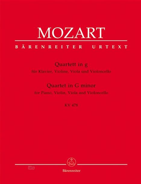 Wolfgang Amadeus Mozart: Mozart,W.A.         :Quar... /SP/SS /Klav/V/Va /GH, Noten