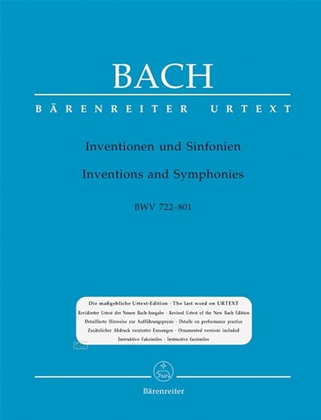 Johann Sebastian Bach: Bach,J.S.           :Inven... /SP/U /Cemb/Klav /KT, Noten