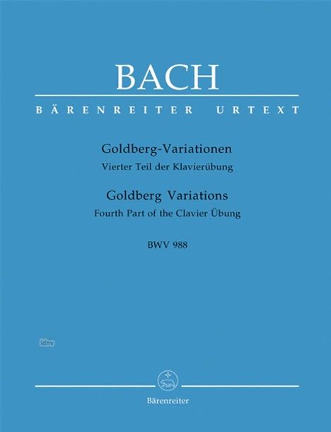 Goldberg-Variationen BWV 988, Klavier, Noten