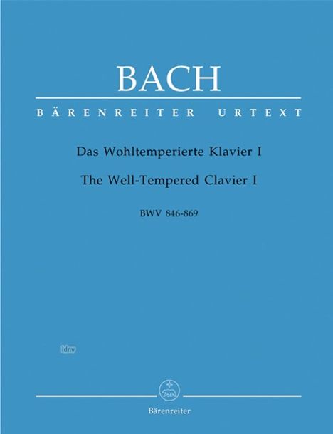 Das Wohltemperierte Klavier I, BWV 846-869, Noten