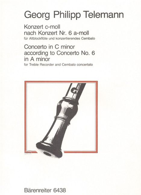 Georg Philipp Telemann: Telem.,G.P.         :Konzer...2 /E /Bfl-A/Cemb /GH, Noten