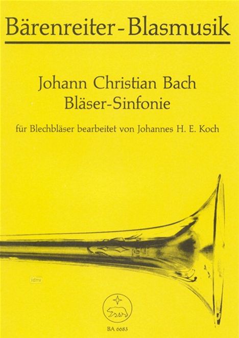 Johann Christian Bach: Bläser-Sinfonie, Noten