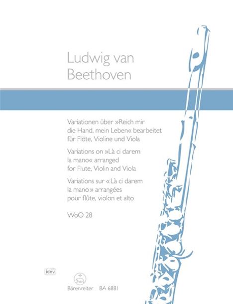 Ludwig van Beethoven: Variationen über "Reich mir di, Noten