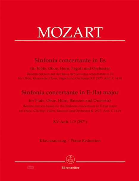 Wolfgang Amadeus Mozart: Sinfonia concertante für 4 Bla, Noten