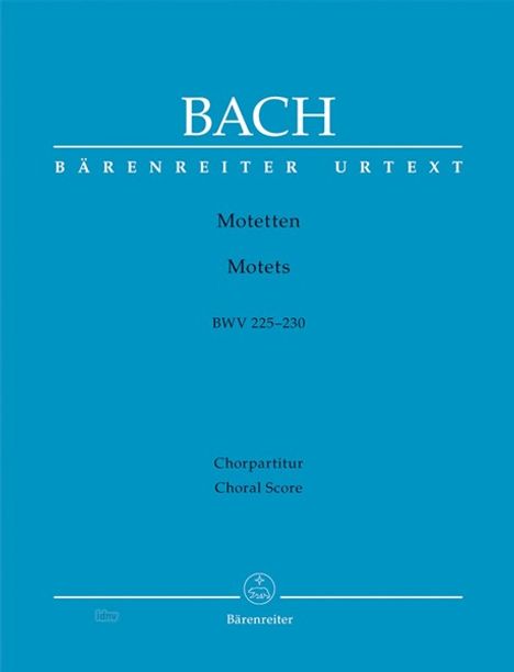 Motetten BWV 225-230, Partitur, Noten