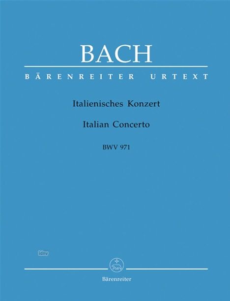 Italienisches Konzert F-Dur BWV 971, Klavier, Noten