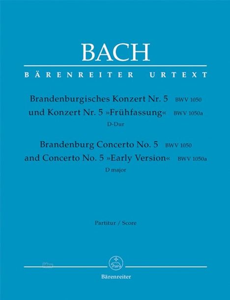 Johann Sebastian Bach: Brandenburgisches Konzert Nr., Noten