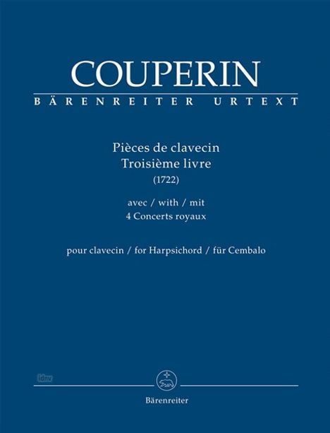 François Couperin: Couperin, F: Pièces de clavecin. Troisième livre für Cembalo, Buch