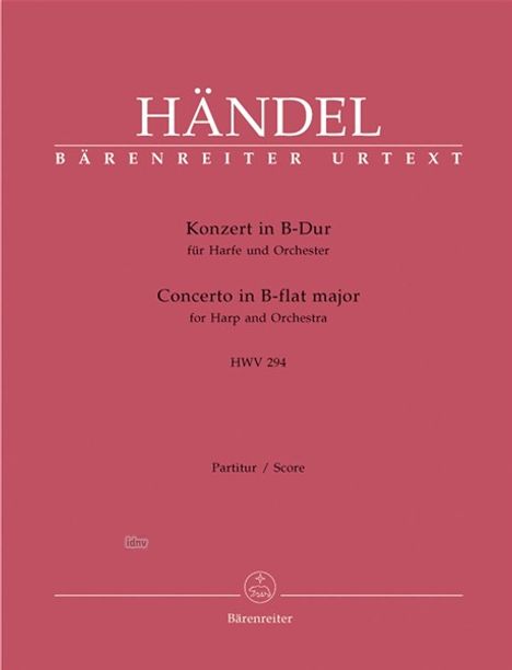 Georg Friedrich Händel: Konzert für Harfe und Orcheste, Noten