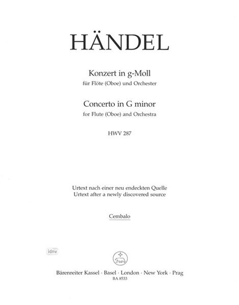 Georg Friedrich Händel: Konzert für Flöte (Oboe) und O, Noten