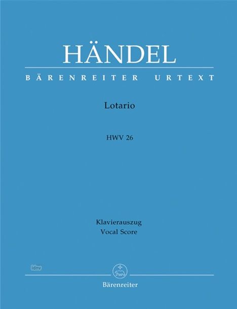 Händel:Lotario HWV 26 (Klavierauszug), Noten