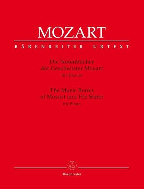 Mozart, W: Notenbücher der Geschwister Mozart, Noten