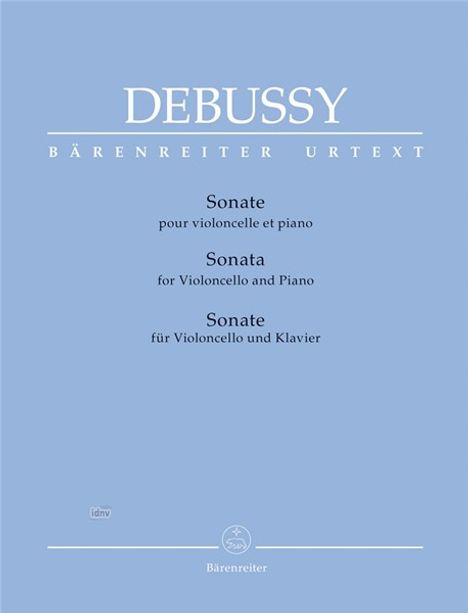 Claude Debussy: Sonate für Violoncello und Klavier. Sonate pour violoncello et piano, Noten