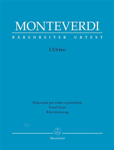 L'Orfeo, Klavierauszug, Noten