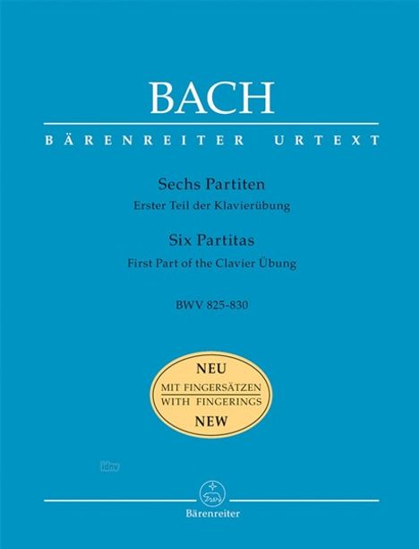 Sechs Partiten BWV 825-830, Klavier, Noten