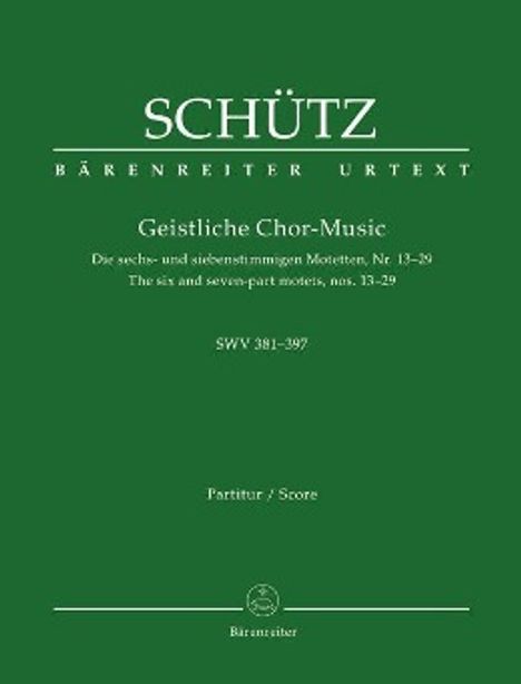 Geistliche Chor-Music, Chorpartitur. Tl.2, Noten