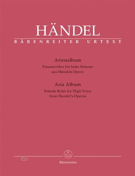 Arienalbum, Frauenrollen für hohe Stimme aus Händels Opern, Klavierauszug, Noten