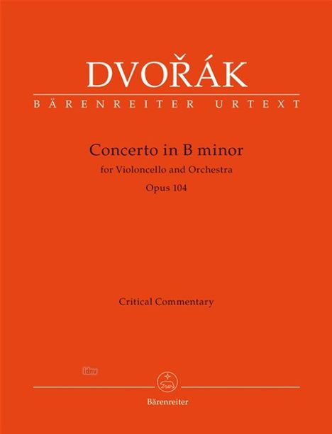 Antonin Dvorak: Konzert für Violoncello und Or, Noten