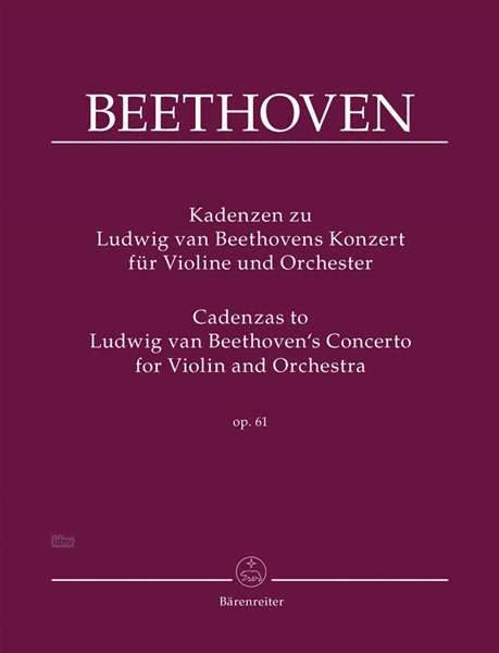 Ludwig van Beethoven: Kadenzen zu Ludwig van Beethov, Noten