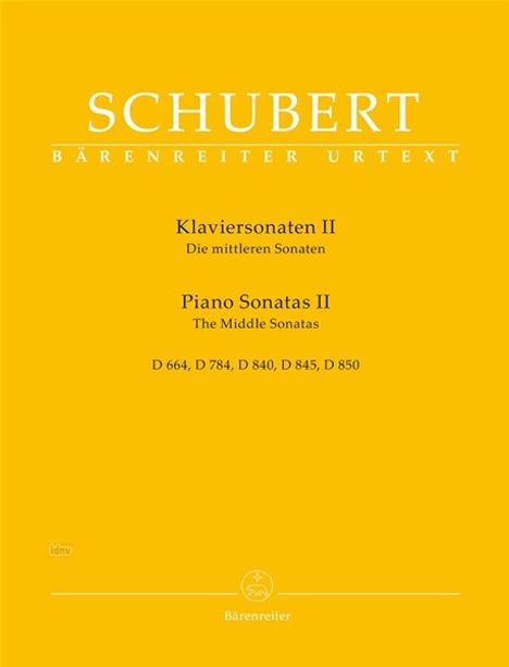 Franz Schubert (1797-1828): Klaviersonaten II -Die mittleren Sonaten-, Buch