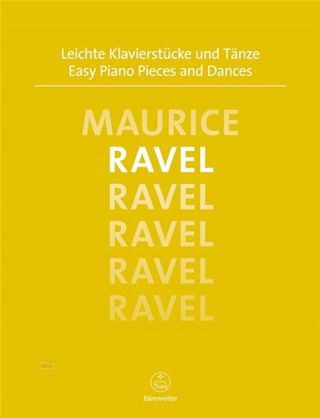 Maurice Ravel: Leichte Klavierstücke und Tänze, Noten