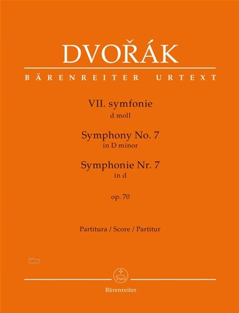 Antonin Dvorak: Symphonie Nr. 7 d-Moll op. 70, Noten